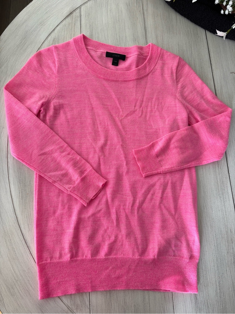 J. Crew Bright Pink Crewneck Sweater - Women's